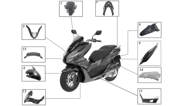 Scooty Body Parts Name